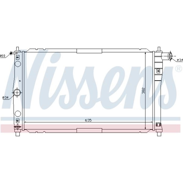 Nissens Wasserkühler PKW 61654 Nissens Wasserkühler PKW 61654