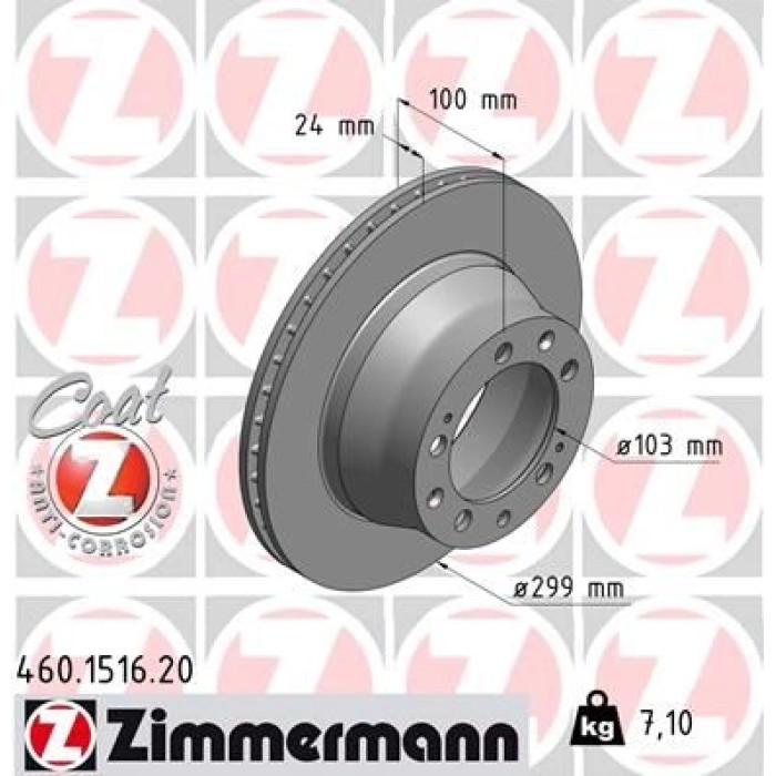 Zimmermann Bremsscheibe 460.1516.20 Zimmermann Bremsscheibe 460.1516.20