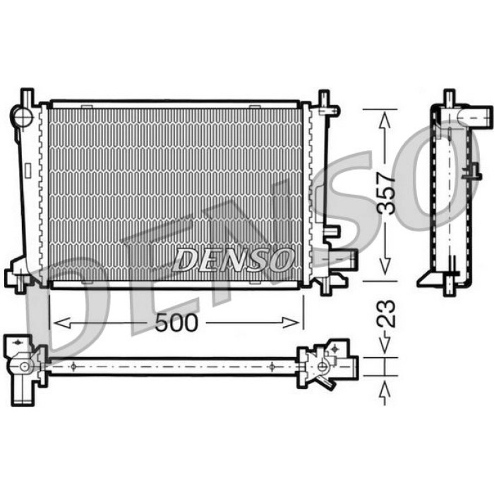 Denso Motorkühler DRM10038 Denso Motorkühler DRM10038