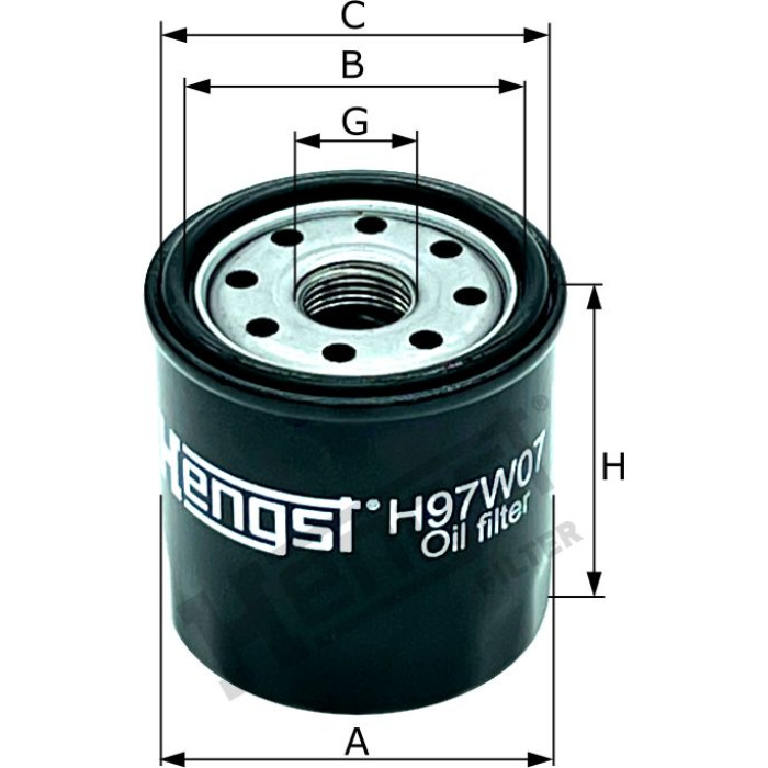 Hengst Ölfilter H97W07 Hengst Ölfilter H97W07