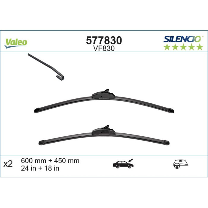 Valeo VM830 Silencio X.TRM Wischer 577830