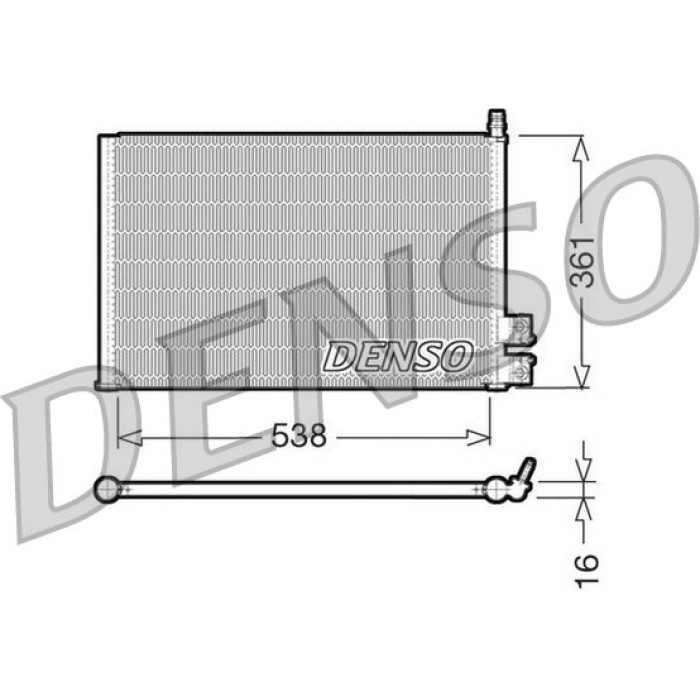 Denso Klimakondensator DCN10021 Denso Klimakondensator DCN10021