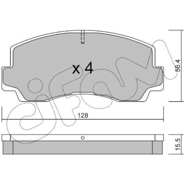 CIFAM Bremsbelagsatz, Scheibenbremse 822-243-0 CIFAM Bremsbelagsatz, Scheibenbremse 822-243-0