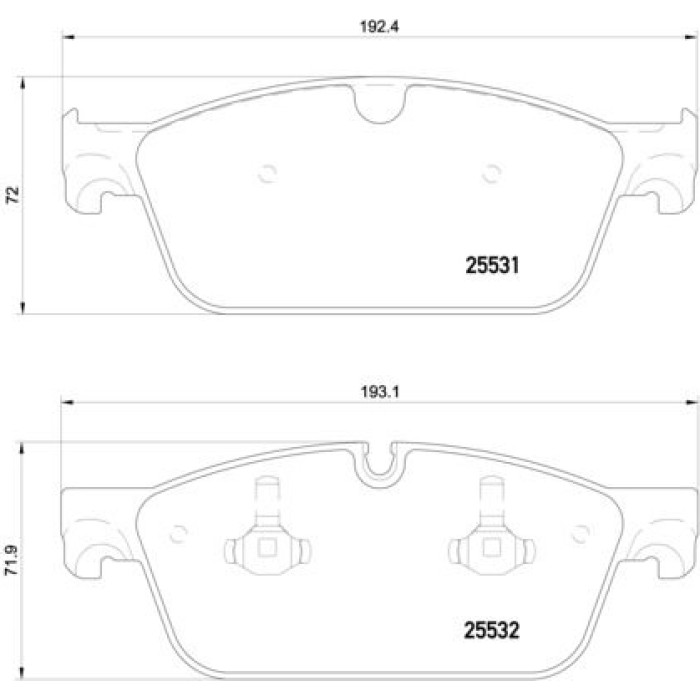 BREMBO Bremsklötze VA P 50 112 BREMBO Bremsklötze VA P 50 112