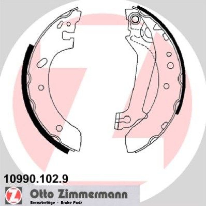ZIMMERMANN Bremsbacken 10990.102.9