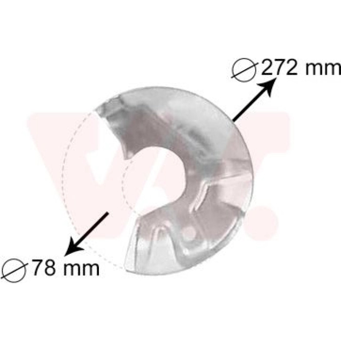 Van Wezel Bremsscheiben-Spritzblech 5823372