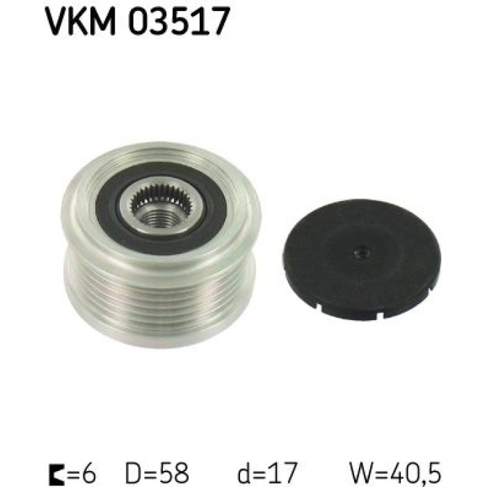 VKM 03517 SKF Generatorfreilauf 03517 VKM 03517 SKF Generatorfreilauf 03517