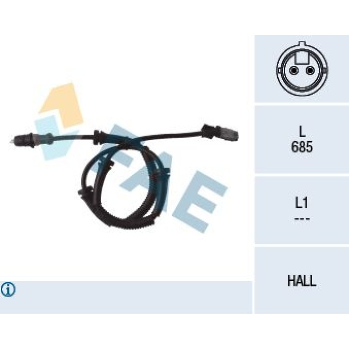 FAE Sensor, Raddrehzahl 78095 FAE Sensor, Raddrehzahl 78095