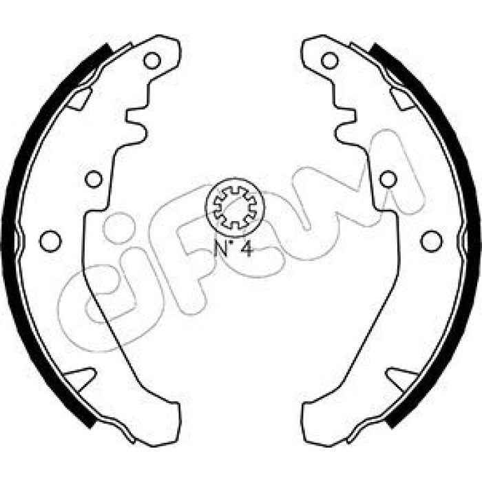 CIFAM Bremsbackensatz 153-078 CIFAM Bremsbackensatz 153-078