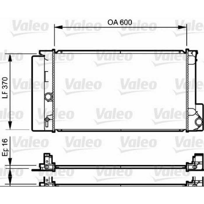 Valeo Motorkühler 735250 Valeo Motorkühler 735250