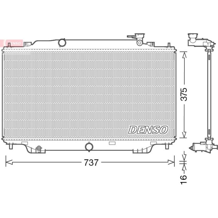 Denso Motorkühler DRM44042 Denso Motorkühler DRM44042