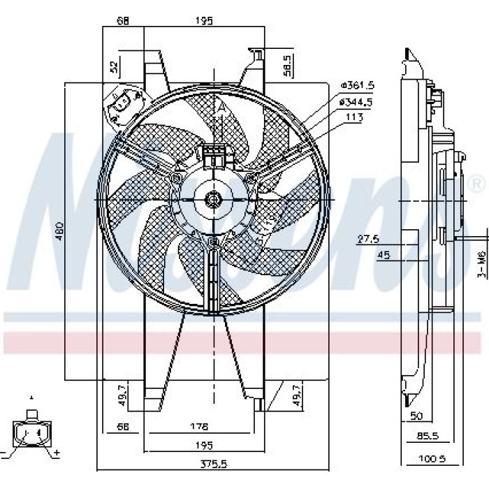 Nissens Kühlerlüfter PKW 85767 Nissens Kühlerlüfter PKW 85767