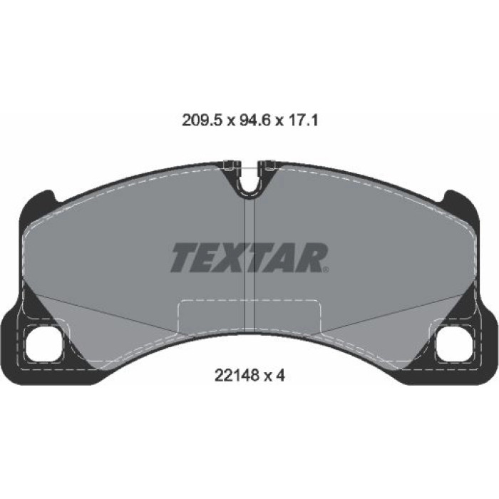 Textar Bremsbelagsatz 2214801 Textar Bremsbelagsatz 2214801