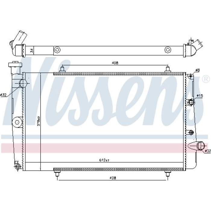 Nissens Wasserkühler PKW 634811