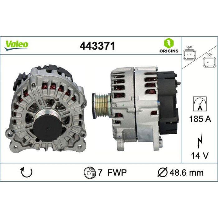 Valeo Lichtmaschine 443371 Valeo Lichtmaschine 443371