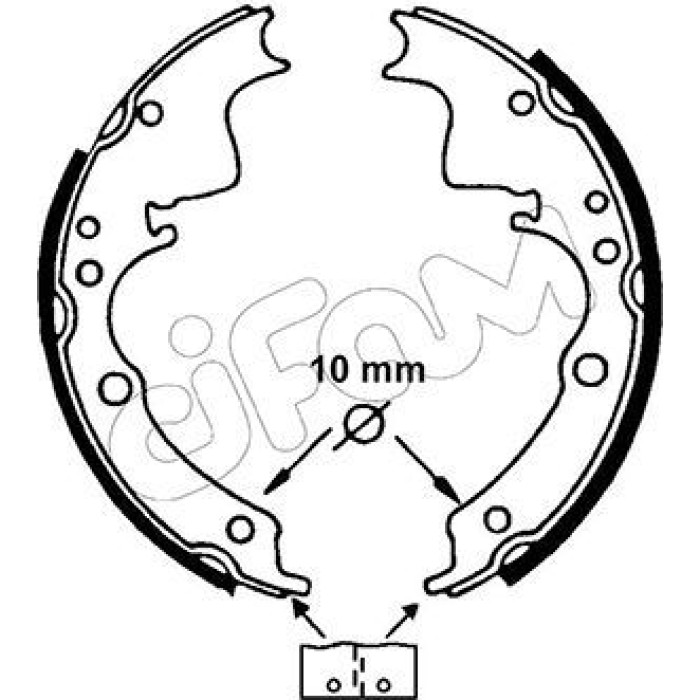 CIFAM Bremsbackensatz 153-109 CIFAM Bremsbackensatz 153-109
