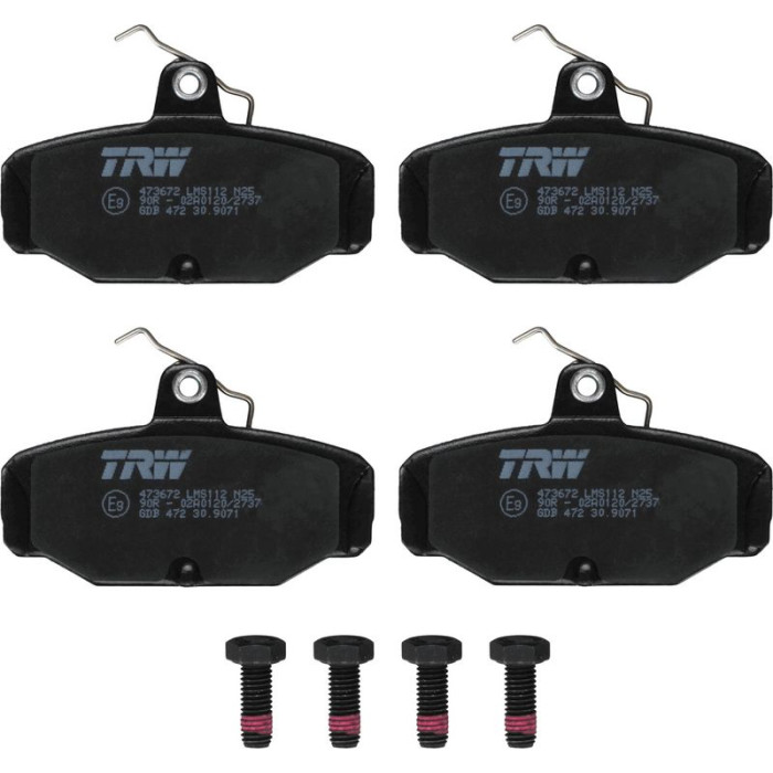 TRW Bremsbeläge Hinterachse GDB472 TRW Bremsbeläge Hinterachse GDB472