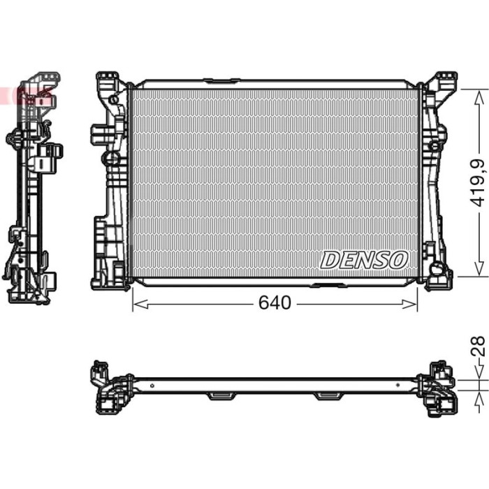 Denso Motorkühler DRM17097 Denso Motorkühler DRM17097