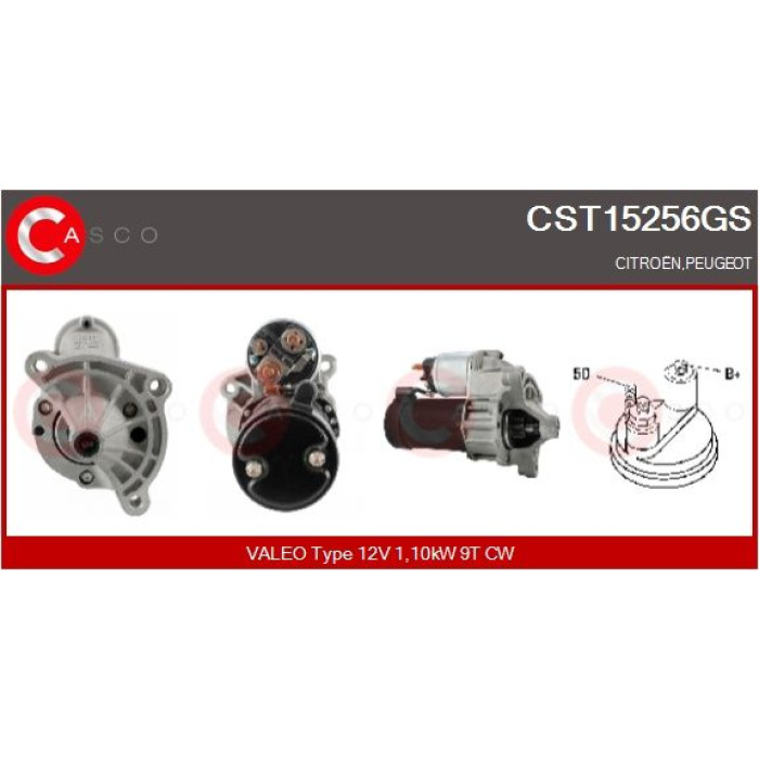CASCO Anlasser CST15256GS CASCO Anlasser CST15256GS