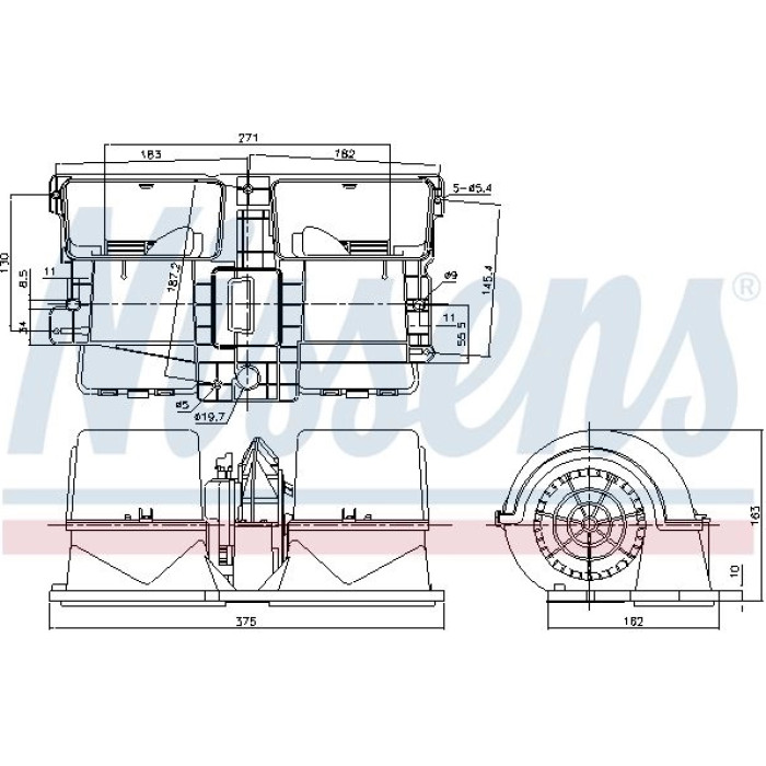 Nissens Innenraumgebläse LKW 87134 Nissens Innenraumgebläse LKW 87134