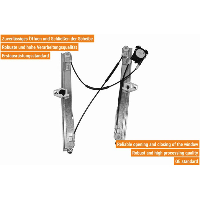 VAICO V46-0604 Fensterheber vorne rechts, ohne Motor, elektrisch VAICO V46-0604 Fensterheber vorne rechts, ohne Motor, elektrisch