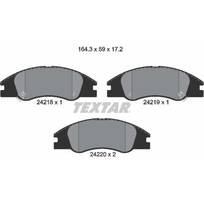 Textar Bremsbelagsatz 2421801