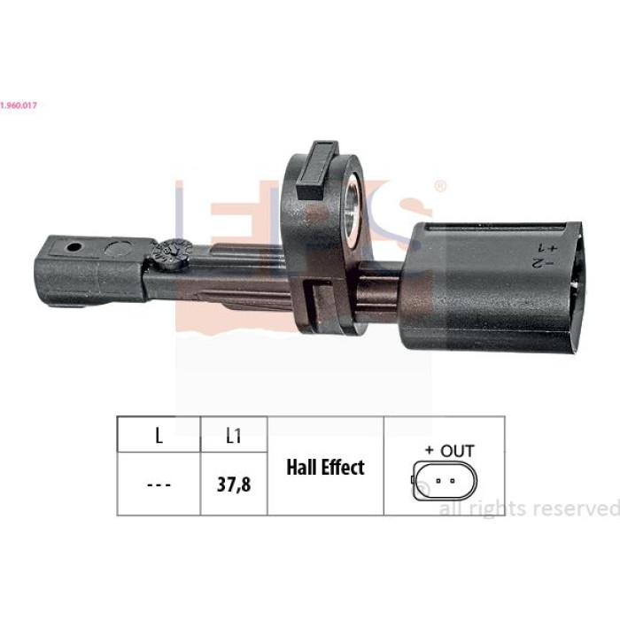 1.960.017 EPS ABS Sensor 1.960.017 1.960.017 EPS ABS Sensor 1.960.017