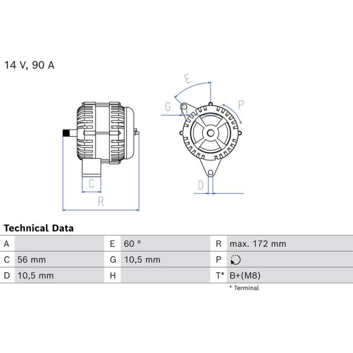 0 986 086 180 Bosch Lichtmaschine 0 986 086 180 0 986 086 180 Bosch Lichtmaschine 0 986 086 180