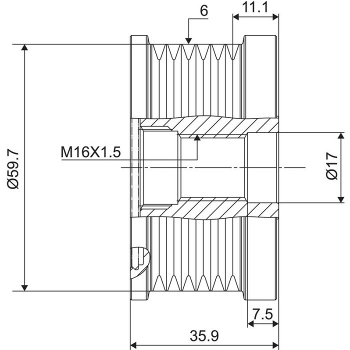 Valeo Lichtmaschinenfreilauf 588046
