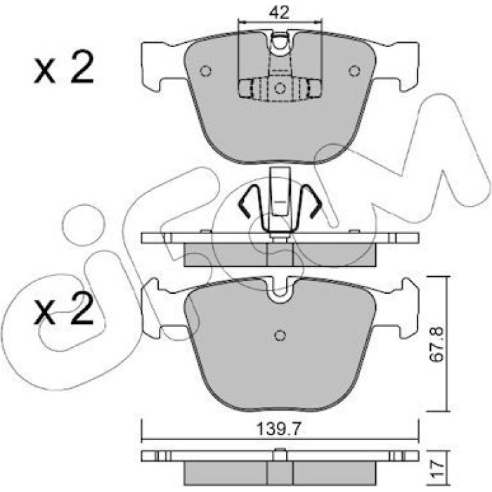 CIFAM Bremsbelagsatz, Scheibenbremse 822-773-6 CIFAM Bremsbelagsatz, Scheibenbremse 822-773-6