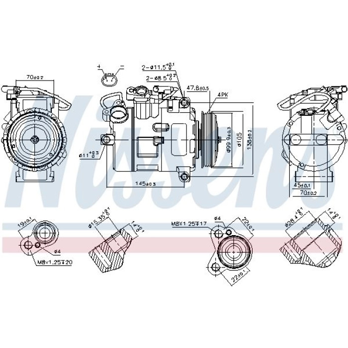 Nissens Klimakompressor PKW 89116 Nissens Klimakompressor PKW 89116