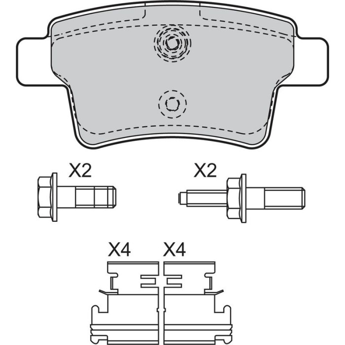 Valeo Bremsbelagsatz 598936 Valeo Bremsbelagsatz 598936