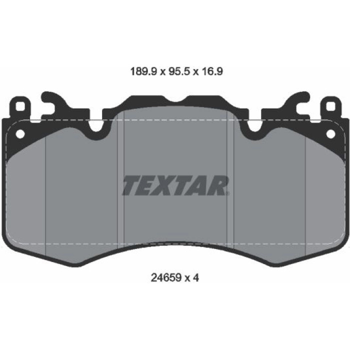 Textar Bremsbelagsatz 2465901 Textar Bremsbelagsatz 2465901