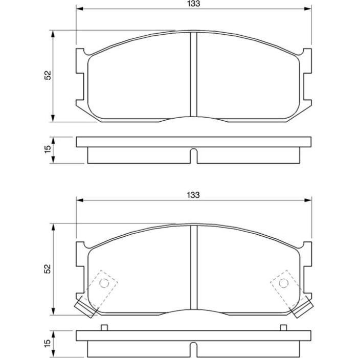 Bosch Bremsbelagsatz 0 986 460 020 Bosch Bremsbelagsatz 0 986 460 020
