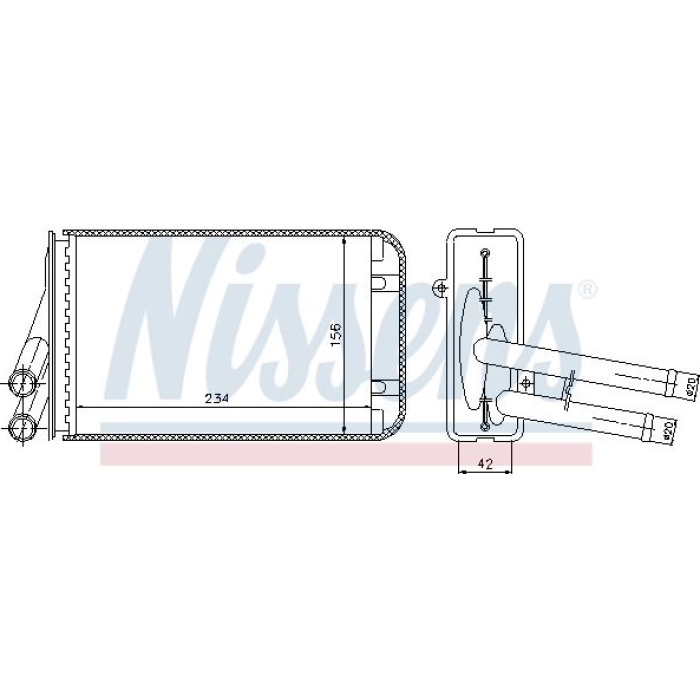 Nissens Heizungskühler 70229 Nissens Heizungskühler 70229