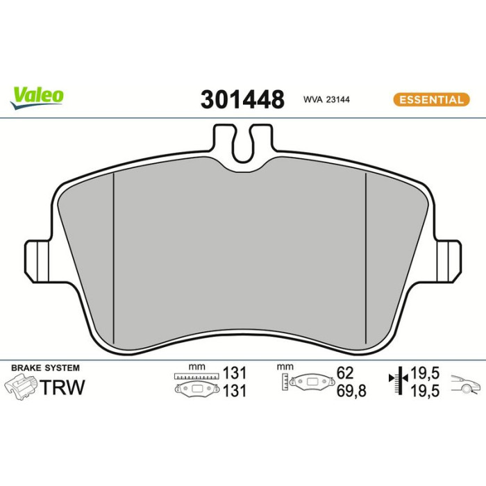 Valeo Bremsbelagsatz 301448