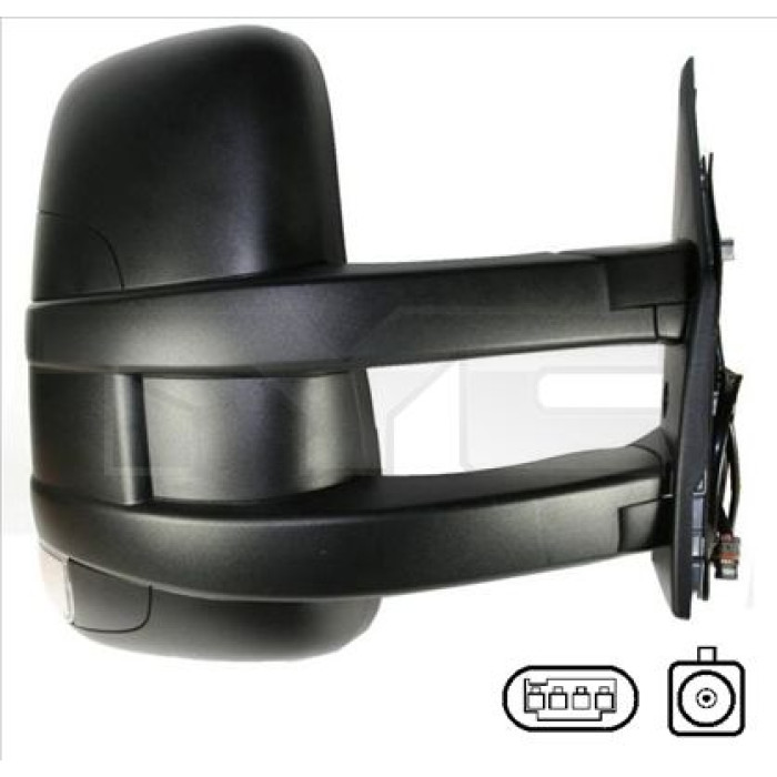 TYC Außenspiegel rechts manuell verstellbar, konvex, mit Blinker 315-0005 OE Nummer 3800423 - l TYC Außenspiegel rechts manuell verstellbar, konvex, mit Blinker 315-0005 OE Nummer 3800423 - l