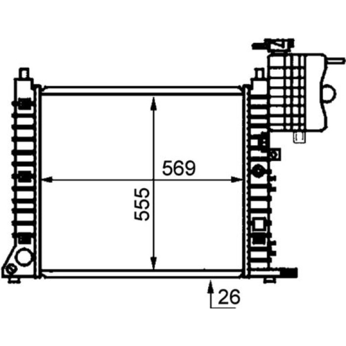 Kühler, Motorkühlung CR 679 000P Kühler, Motorkühlung CR 679 000P