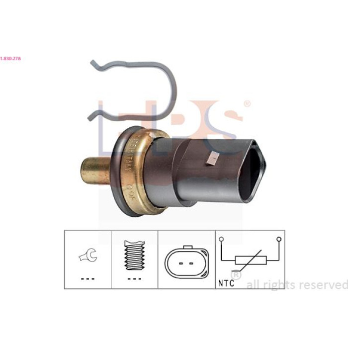 Sensor, Kühlmitteltemperatur 1.830.278 Sensor, Kühlmitteltemperatur 1.830.278