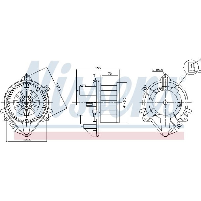 Nissens Innenraumgebläse 87804 Nissens Innenraumgebläse 87804