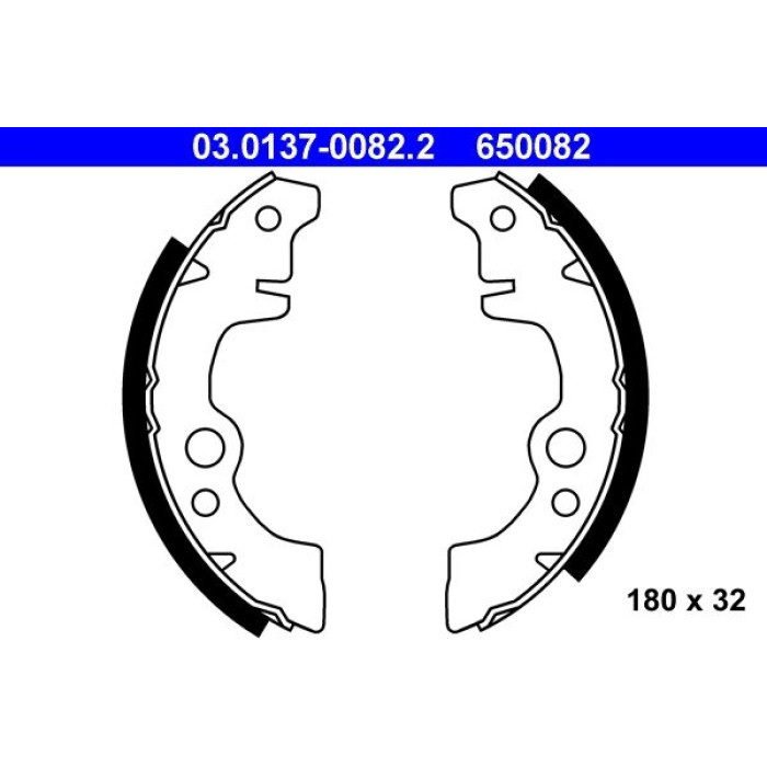 ATE Bremsbacken 03.0137-0082.2 ATE Bremsbacken 03.0137-0082.2