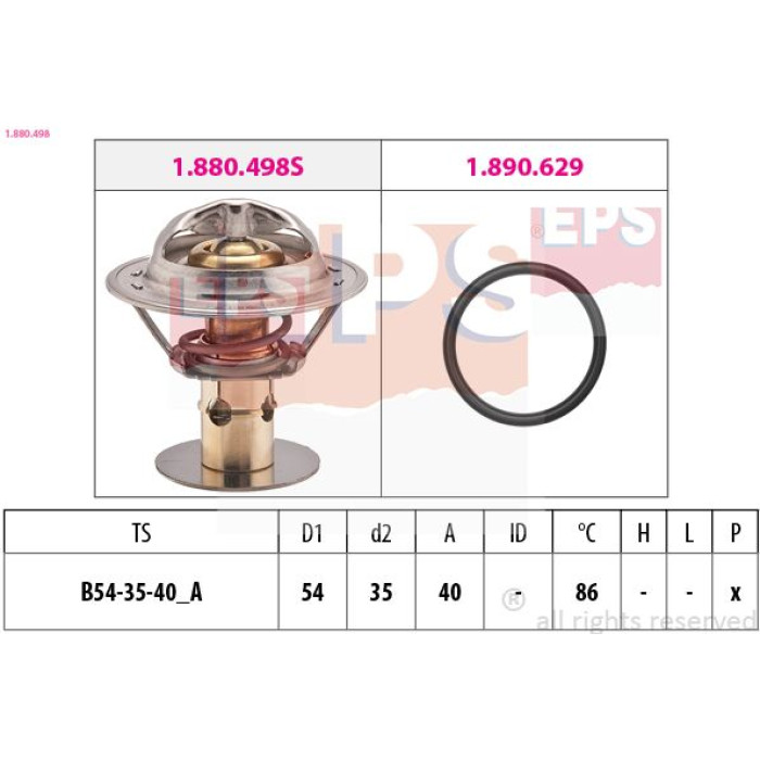 EPS Thermostat 1.880.498 EPS Thermostat 1.880.498
