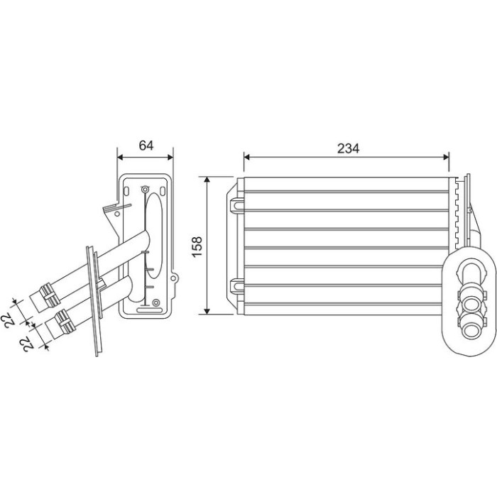 Valeo Wärmetauscher 811501