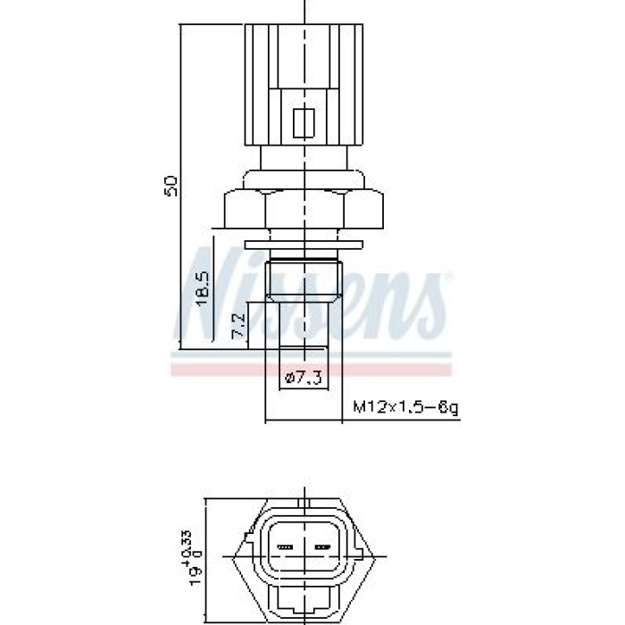 Nissens Kühlmitteltemperatursensor 207043 Nissens Kühlmitteltemperatursensor 207043