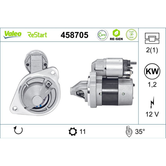 Valeo Anlasser 458705
