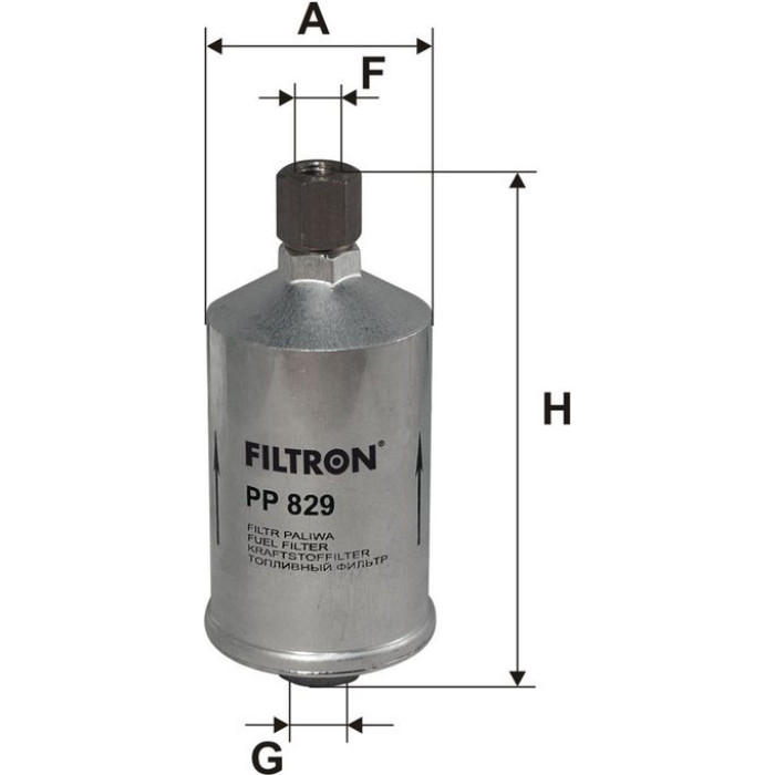 PP 829 Filtron Kraftstofffilter PP 829 PP 829 Filtron Kraftstofffilter PP 829