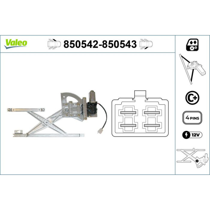 VALEO 850543 Fensterheber VALEO 850543 Fensterheber