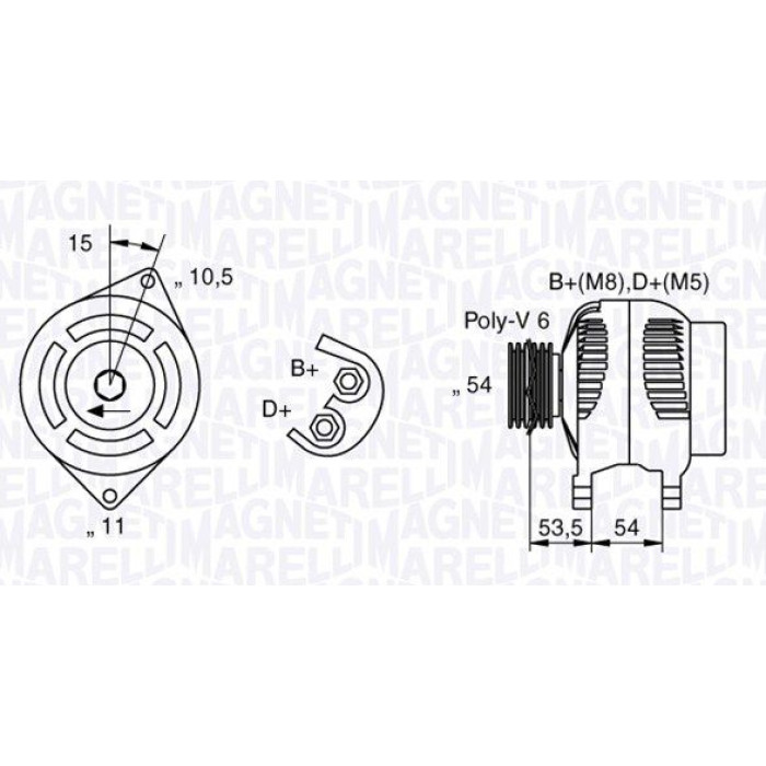 Magneti Marelli Lichtmaschine 063377016010