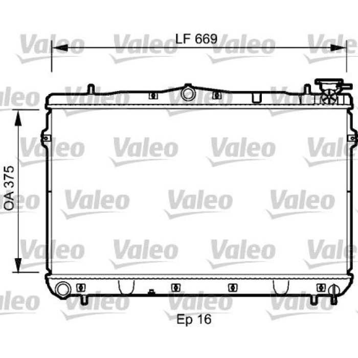 Valeo Motorkühler 734950 Valeo Motorkühler 734950