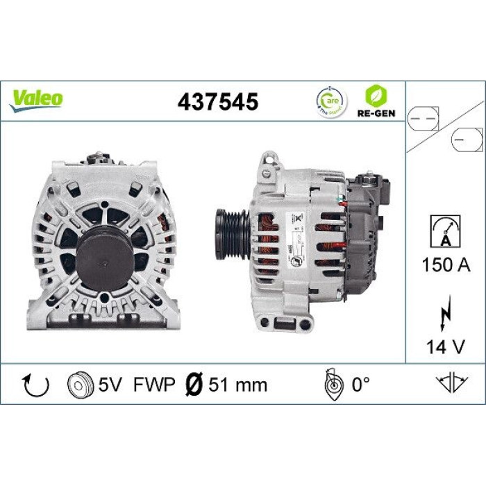 Valeo Lichtmaschine 437545 Valeo Lichtmaschine 437545